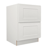 Craftsman Off-White Shaker 2 Drawer Base Cabinet 24" Questions & Answers