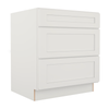 Shaker Off-White 3 Drawer Base Cabinet 30" Questions & Answers
