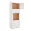 Shaker Off-White Oven Cabinet 33"W X 96"H X 24"D Questions & Answers