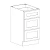 3 Drawer Base Cabinet 15" Questions & Answers