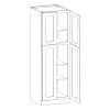 Summit Shaker White Utility Cabinet 24"W x 84"H Questions & Answers