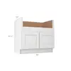 Colorado Shaker White Farm Sink Base Cabinet 36"W Questions & Answers