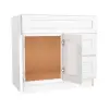 Are there openings in the back for plumbing?