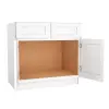 Summit Shaker White Sink Base Cabinet 36" Questions & Answers