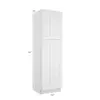 Colorado Shaker White Utility Cabinet 24"W x 84"H Questions & Answers