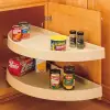 Almond Blind Corner Half-Moon 2 Shelf (Pivot and Slide) - Fits Best in BLB42/45 Questions & Answers