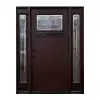 Lily Ann 60" x 80" Mahogany Craftsmen 1/4 Square View Prehung Fiberglass Door w/ Sidelites Questions & Answers