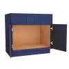 Navy Blue Shaker Vanity Sink Base Cabinet with Drawers 36"W Questions & Answers