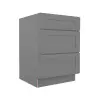 Grey Shaker Elite Three Drawer Base Cabinet 24" Questions & Answers