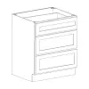 3 Drawer Base Cabinet 24" Questions & Answers