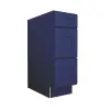 Navy Blue Shaker Vanity Three Drawer Base Cabinet 12"W Questions & Answers