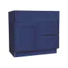 Navy Blue Shaker Vanity Sink Base Drawer Right Cabinet 30"W Questions & Answers