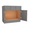 Grey Shaker Elite Vanity Sink Base Cabinet with Drawers 42"W Questions & Answers