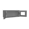 Grey Shaker Elite Wall Open Frame Glass Door Cabinet 27"W x 12"H Questions & Answers