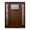 Lily Ann 60" x 80" Craftsmen 1/4 Square View Prehung Fiberglass Door w/ Sidelites Questions & Answers