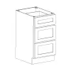 Three Drawer Vanity Base Cabinet 18" Questions & Answers