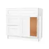 What is the height of the false drawer?