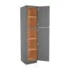 Grey Shaker Elite Utility Cabinet 18"W x 84"H Questions & Answers