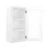 Wall Glass Door Cabinet with Finished Interior 18" x 30" Questions & Answers