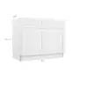 Colorado Shaker White Sink Base Cabinet 42" Questions & Answers