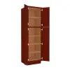 Charleston Cherry Utility Cabinet 24"W x 84"H Questions & Answers