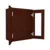 Wall Glass Door Cabinet with Finished Interior 24" x 30" Questions & Answers