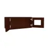 Wall Glass Door Cabinet with Finished Interior 24" x 12" Questions & Answers