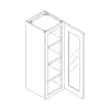 Wall Glass Door Cabinet with Finished Interior 15" x 42" Questions & Answers