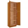 Cinnamon Shaker Utility Cabinet 30"W x 96"H Questions & Answers