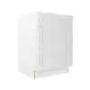 Craftsman White Shaker 3 Drawer Base Cabinet 24" Questions & Answers