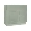 Craftsman Lily Green Shaker Vanity Sink Base Drawer Right Cabinet 30" Questions & Answers